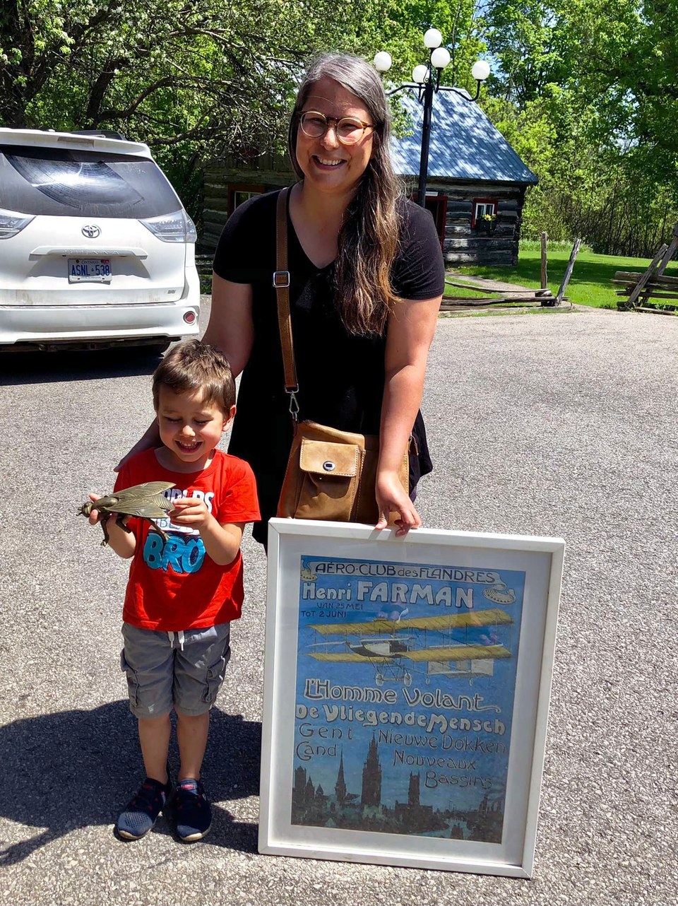 Sharing the love: Colleen Whitteker and son Asher at Country Side Antiques